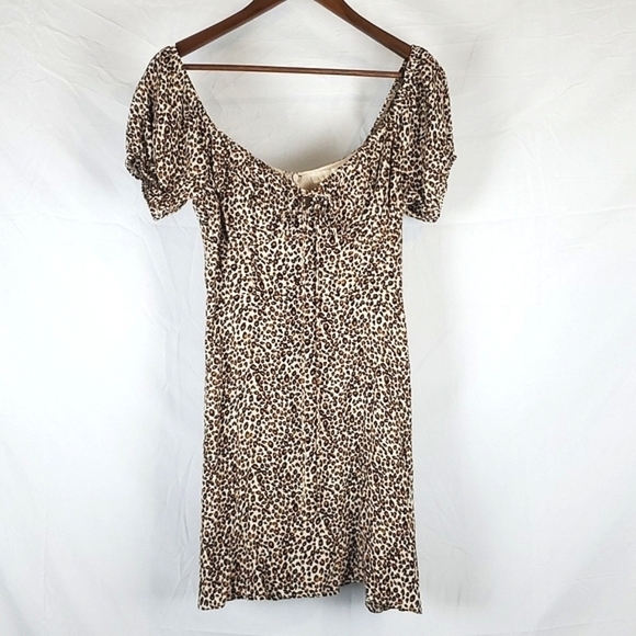 NWT Dance & Marvel‎ Leopard Print Mini Dress - Picture 1 of 11